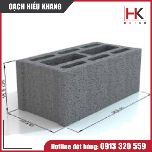 Gạch rỗng 4 viên thành vách